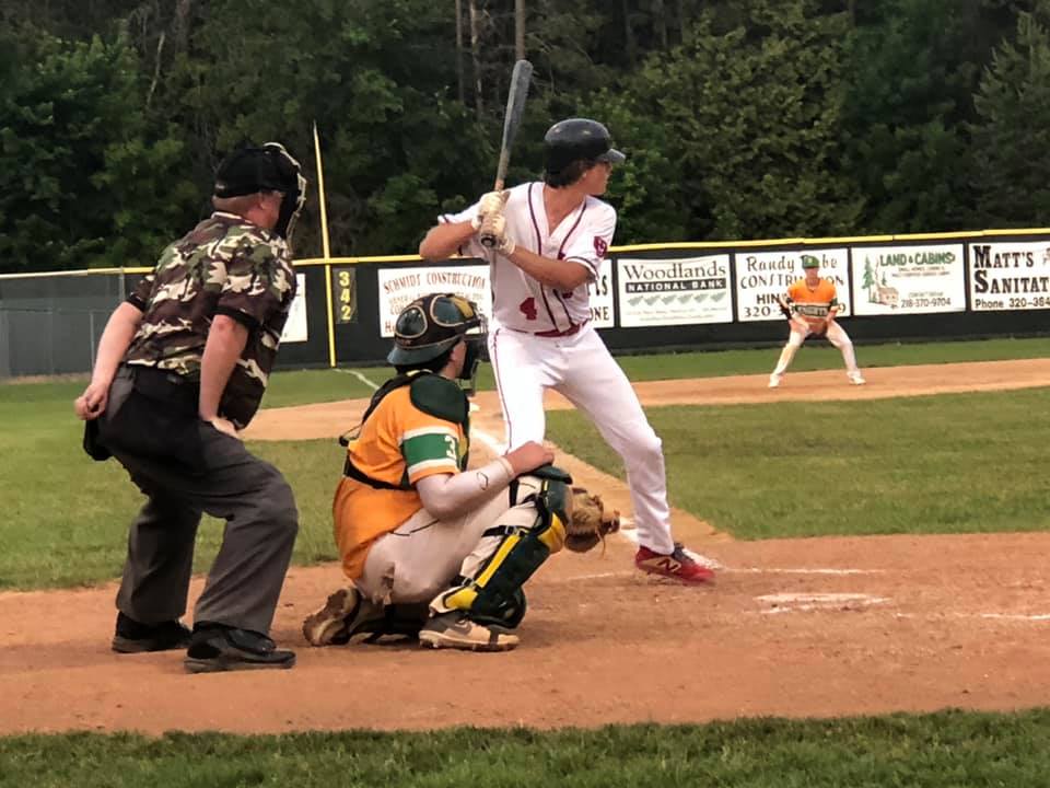 Cade Morrison's first town-team at-bat