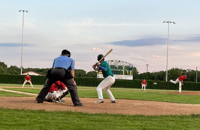 Derek Hoffman pitching