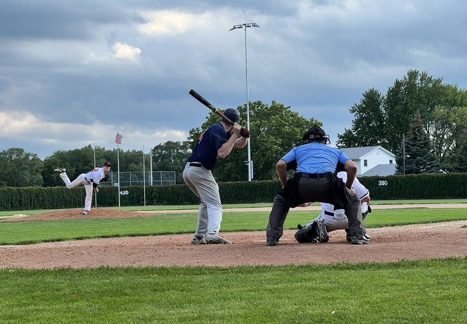 Garrett Boblitt pitches against Le Sueur