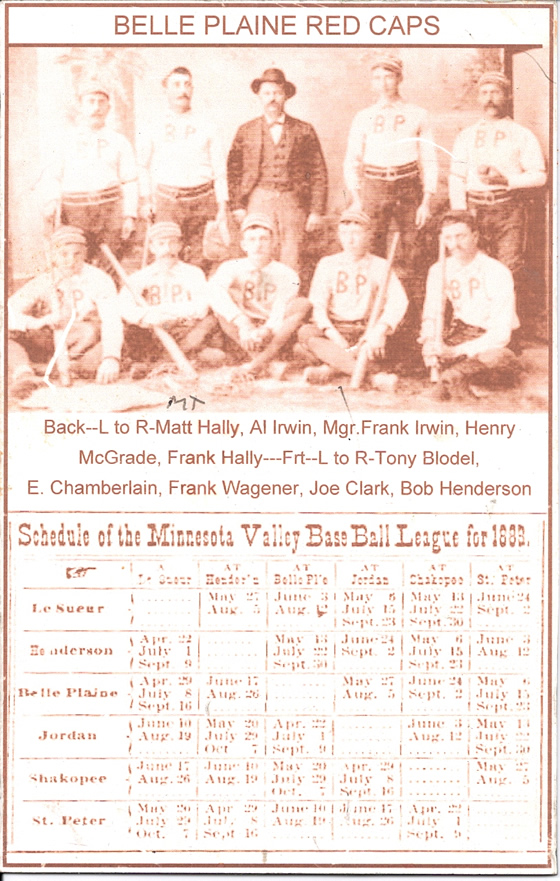 1888 Belle Plaine Red Caps Schedule