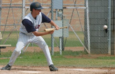 Adam Lays Down the Bunt