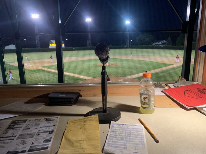 press box view - Lauren & Colin